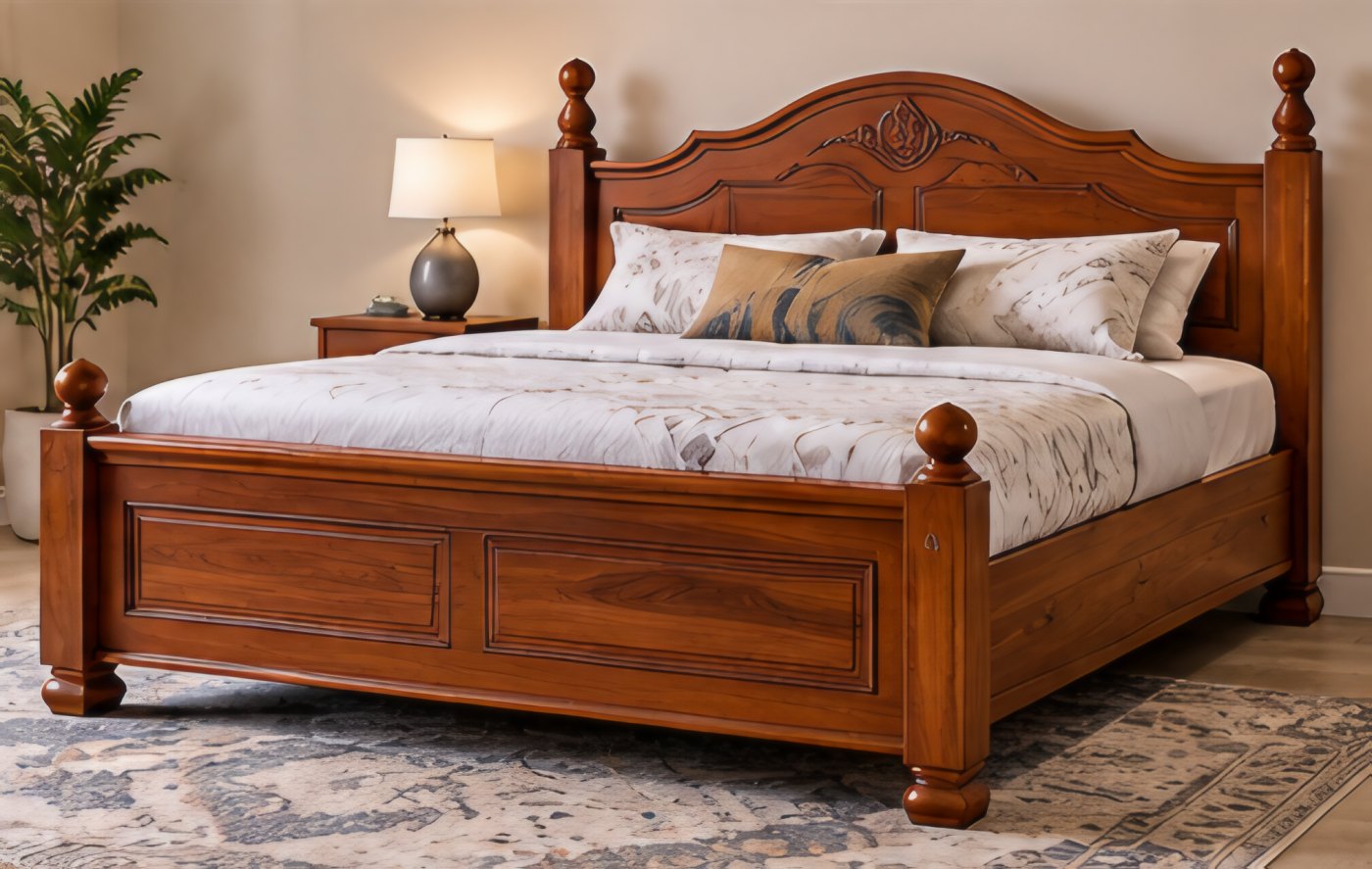 Carved Poster Bedstead